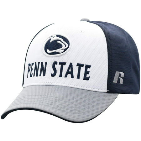 Men's Russell Athletic White/Gray Penn State Nittany Lions Novice Adjustable Snapback Hat - OSFA