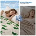 thumbnail image 2 of St. Patrick's Day Cooling Blanket,Lightweight Breathable Summer Throw Blanket with Double Sided Cold Effect,Gnomes Shamrock Farmhouse Plaid Beige Picnic Blankets Bed Sheet for Hot Sleepers 50"x60", 2 of 8