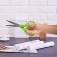 thumbnail image 5 of Westcott KleenCut 8” Titanium Scissors with Ergonomic Green Handle, 4-Pack for Office and High School, 5 of 6