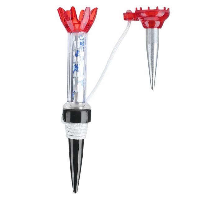 Accesorio de herramienta de práctica de entrenamiento de te de golf de plástico magnético flexible duradero para golfista(red)
