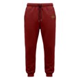 thumbnail image 4 of Men Waffle Jogger Pants Drawstring Elastic Waist Sweatpants with Pocket,Casual Comfy Home Outdoor or Sports Daily Wear,Red,L, 4 of 9