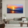 thumbnail image 3 of Beach Wall Art Ocean Wall Art Sunset Sea Wave Canvas art Framed wall art Painting For Livingroom Decor Office Bedroom Decoration, 3 of 7