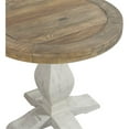thumbnail image 3 of Martin Svensson Home Napa Solid Wood Round End Table White Stain and Natural, 3 of 6