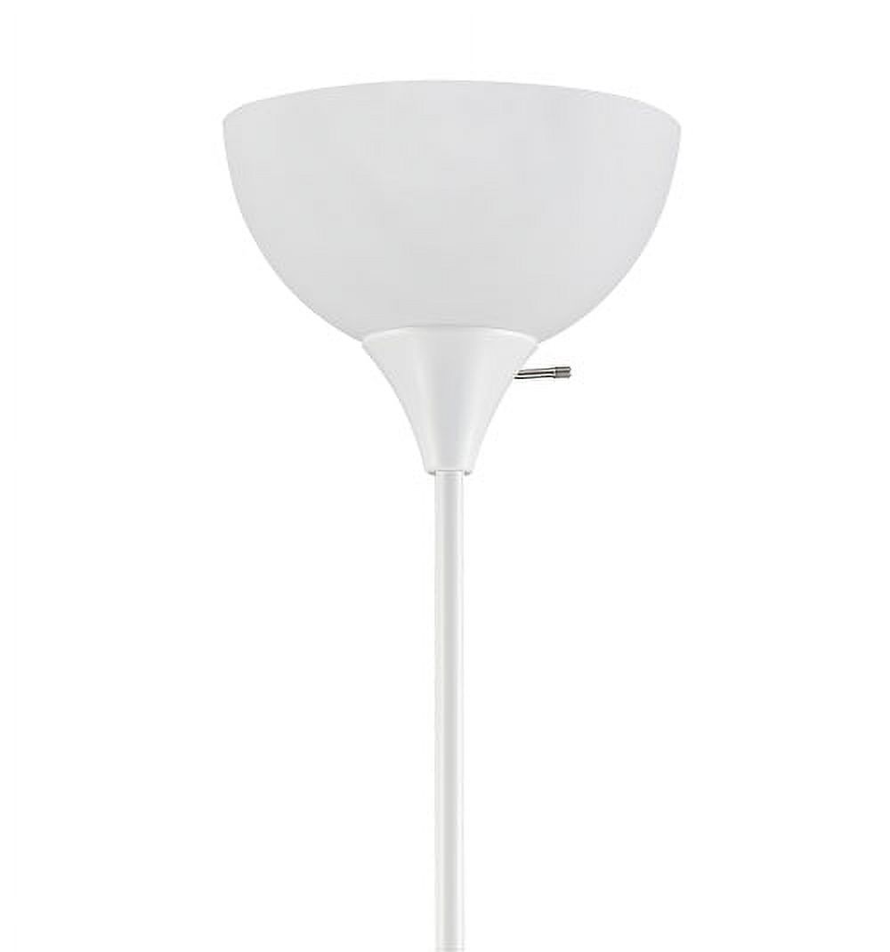MAINSTAYS 71″ MODERN WHITE FLOOR LAMP WITH 3-WAY SWITCH