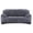 Dark Gray, variant on Velvet Sofa Cover 3 Seaters Plush Couch Cover Slipcover All-Inclusive Protector Washable with Non-Slip Straps, Red