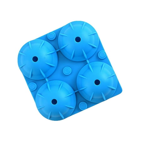 

Tepsmf Home Ice Ball Silicone Mold 4-Hole Ice Tray Anti-Leakage Ice Making Mould Storage Containers