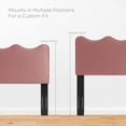 thumbnail image 3 of Modway Lit Plateforme Double en Velours de Performance Current, Rose Poussiéreux, 3 of 11