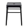 thumbnail image 2 of Safco Steel Backless Guest Stool in Glossy Black - 15.25"W x 18"H, 2 of 5