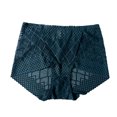thumbnail image 2 of Gibobby Bragas Bikini Elásticas Bragas para mujer, bragas con cordones de encaje de ganchillo, ropa interior Sexy calada de talla grande, lencería de cintura alta de verano(Verde， L), 2 of 3