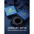 thumbnail image 5 of Black Metal Chain Necklace for Men 28 Inch Long Stainless Steel Jewelry Urban Style Fashion Accessory, 5 of 5