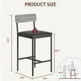 thumbnail image 4 of Dining Set for 2 or 4, Kitchen Table and Chairs for 2 with PU Cushion Chairs, 3/5 Piece Kitchen Table Set for Small Spaces, Apartment, Bar, 4 of 7