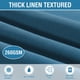 thumbnail image 2 of Mantel rectangular de lino texturizado de 60 x 120 pulgadas, mantel sólido premium a prueba de derrames, resistente al agua, para comedor, buffet, tela extrasuave y gruesa sin arrugas, gris pardo, azul tinta de 60 x 84 pulgadas, 2 of 5
