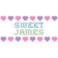 thumbnail image 2 of CafePress - Sweet JAMES Long Sleeve Infant T Shirt - Long Sleeve Infant T-Shirt, 2 of 2