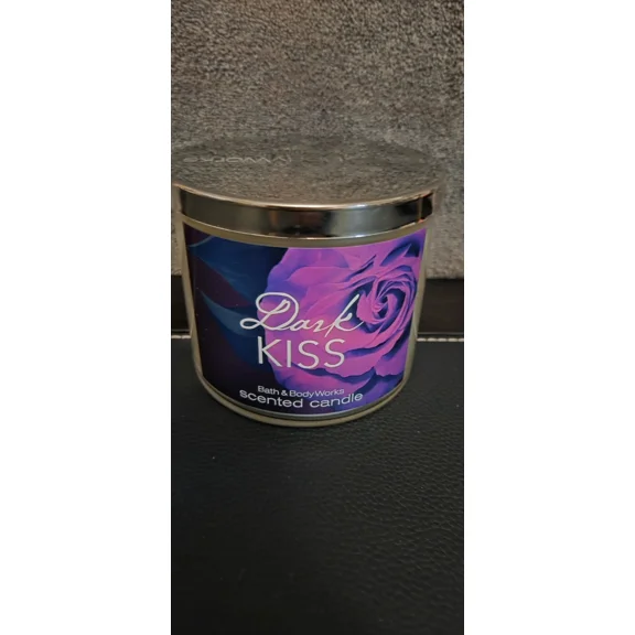 Bath & Body Works Dark Kiss Scented Candle The World's Best 3 Wick Candle