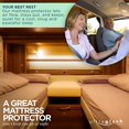 thumbnail image 5 of UltraPlush RV Mattress Protector - Soft & Comfortable Waterproof Mattress Pad for Camper Bedding, RV and Trailer Mattresses, King, 5 of 5