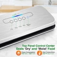 thumbnail image 3 of NutriChef Automatic Food Vacuum Sealer, High Suction Air Sealing Machine for Dry & Moist Foods, LED Touch Controls, Includes Bags, Hose & Wine Stopper, 3 of 6