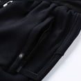 thumbnail image 6 of Fleece Lined Sweatpants for Women and Men Winter Warm Thermal Pants Sherpa Lined Athletic Joggers Pants with Zipper Pockets Black L, 6 of 7