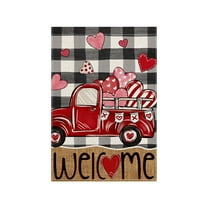 Virelaxpo Valentine's Day Yard Flag for Outdoor Festival Decor, Colorful Garden Banner for Porch and Fence, Durable for Seasonal Display