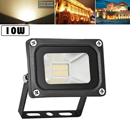 light flood led 110v lights 10w waterproof security outdoor ip65 lanscape spotlight warm bright super