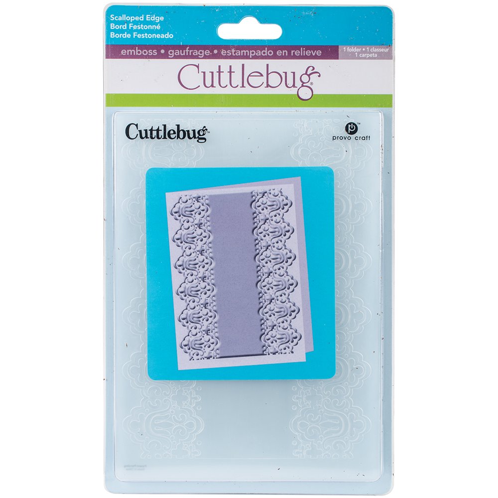 Provo Craft 2001230 Cuttlebug 5"X7" Embossing Folder Scalloped Edge