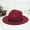 Wine Red, variant on iHPH7 Packable Fedora Hats for Women Vintage Fedora Hats for Men Dress Hats for Women Packable Hat Panama Hats for Women, Black One Size