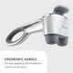 thumbnail image 4 of Masajeador de Percusión Brookstone Max 2 Plata Recargable Portátil Ligero Doble Nodo, 4 of 8