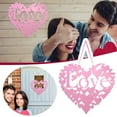thumbnail image 2 of Valentine'S Day Doorplate-Happy Valentine'S Day Sign Farmhouses Decoration-Valentine'S Day Decoration Front Door Decoration--Valentine'S Day Home Decoration,Red, 2 of 9