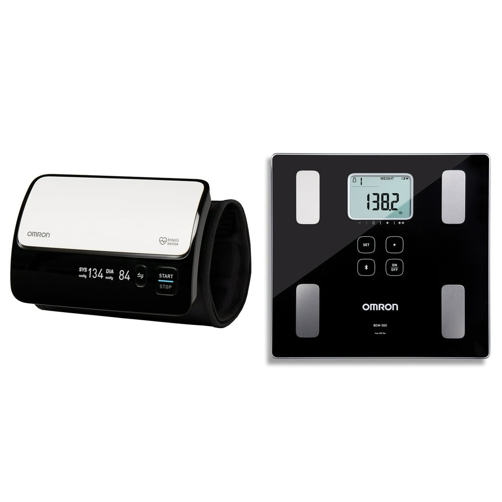 OMRON BP7000 Evolv Wireless Upper Arm Blood Pressure Monitor & BCM500