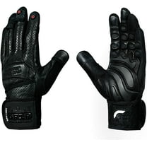 Elite Leather Gym Gloves with Built in 2" Wide Wrist Wraps Grip & Design for Weightlifting Power Lifting Bodybuilding & Strength Training Workout Exercises