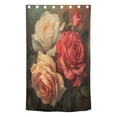 thumbnail image 3 of Blackout Curtains Window Curtain for Bedroom Living Room 1 Panel 82"x42" Red Pink Cream Rose, 3 of 8