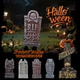 thumbnail image 4 of Graveyard Decorations for Halloween 16.5 Inch Rip Skull Gravestone Halloween Decor Spooky Outdoor Yard Lawn Cemetery Party Decoration for Haunted House Displays, 4 of 4