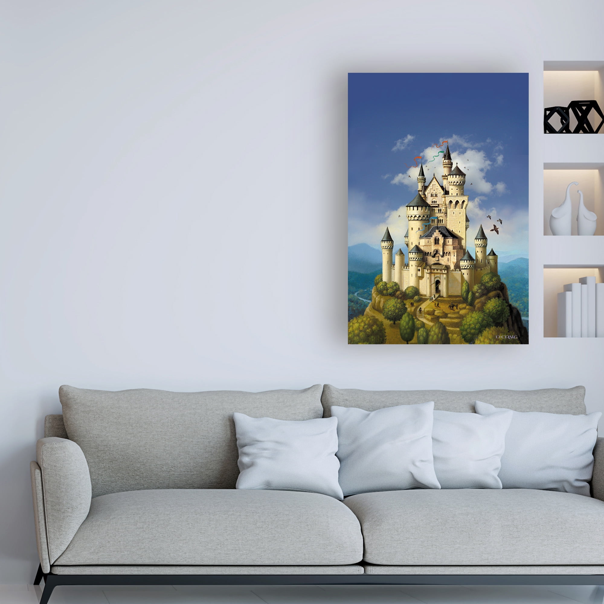 Trademark Fine Art 'Castle White' Canvas Art by Dan Craig