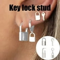 thumbnail image 1 of Jusqu'à 65 % de Réduction Kit de Personnalité Style Punk Rétro Serrure à Clé Boucles d'Oreilles Pendentif Collier Bagues Boucles d'Oreilles Bijoux en Liquidation, 1 of 2