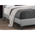 thumbnail image 2 of Platform Bed upholstered in Tufted Fabric - Gray, 2 of 3