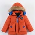 thumbnail image 2 of PINQI Baby Windproof Snowsuit Children Winter Boy Jacket Coat Hooded Coat Fashion Kids Warm Clothes Jacket Boys Coat with Pockets, 2 of 8
