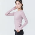 thumbnail image 3 of Traje de fitness de temperamento para otoño e invierno, manga de entrenamiento, manga larga, para correr, traje de yoga para mujer, 3 of 6