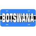 thumbnail image 1 of Botswana Flag With Country Name Novelty Car Auto License Plate, 1 of 3