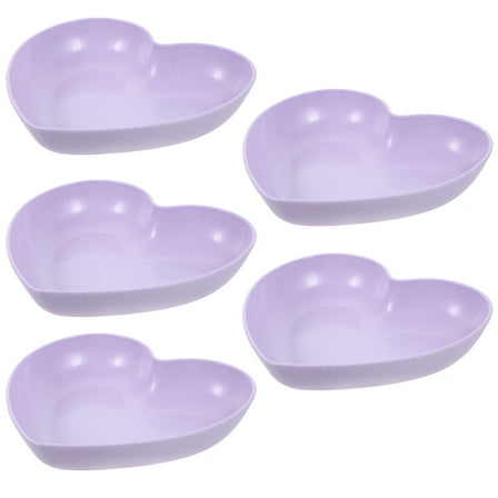 Masteelf 5pcs Hermit Crab Water Dish Heart Shape Food Water Bowl Reusable Hermit Crab Reptile Feeding Water Dish