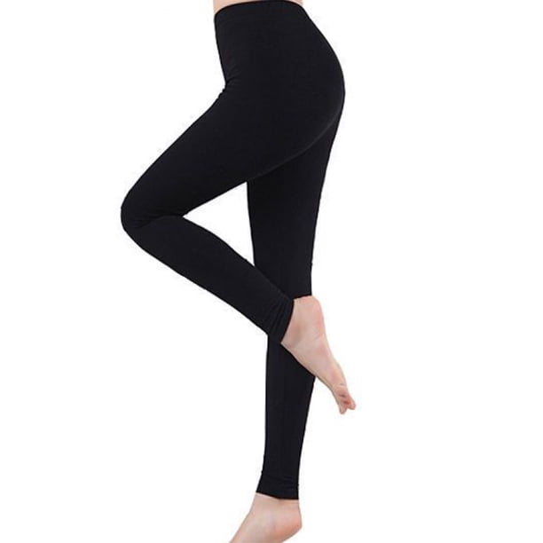 Leggings con forro polar para mujer: pantalones de yoga de cintura alta para invierno