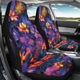 thumbnail image 3 of Uourmeti Tropical Floral Front Seat Covers for Automobile, Easy to Install Waterproof Stretch Polyester Fabric Automotive Seat Protectors, Set of 2 for Truck and Car Interior, 3 of 11