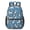 Blue, variant on Dachshund Paw Print White Pattern 17" School Backpacks for Teens,Waterproof Oxford Fabric,S-Shape Padded Straps for School,Travel,Hiking,Camping