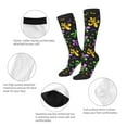 thumbnail image 3 of Fotbe Mardi Gras Carnival4 Calcetas Divertidas Estampadas para Hombre y Mujer, Calcetas de Algodón hasta la Rodilla para Caminar, Correr, Enfermería y Embarazo, 3 of 6
