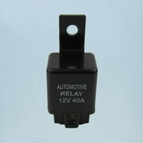 IBASETOY Car Relay for Air Conditioner Lightweight Mini Size for Car Use Black Plastic and Metal 12V 40A