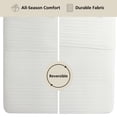 thumbnail image 3 of Mainstays Soft Velvet Quilt, King, Off-White, Soft & Cozy Bedding, 3 of 8