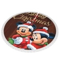 thumbnail image 2 of Faldas para árbol de Navidad de Mickey Mouse de 36 pulgadas, tapete para árbol de Navidad para vacaciones de invierno, falda para árbol de Navidad para decoraciones navideñas rústicas, 2 of 8