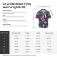 thumbnail image 7 of Disketp Men's Hawaiian Colorful Mushrooms Print Shirts Button Down Holiday Beach Shirts-Large, 7 of 7