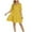 Yellow1, variant on Drppepioner Women's Dress Deep V-Neck Long Sleeve Waist Tie Ruffle Mini Swing Skater Dresses Fashion Womens Sexy Solid Zipper Long Sleeve V- Neck Regular Dress Hot Pink