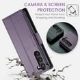 thumbnail image 6 of CaseMe Leather For Samsung Galaxy S24 Plus 5G Wallet Case with RFID Blocking, For Samsung Galaxy S24 Plus 5G Case Wallet for Women Men Card Holder Magnetic Clasp Kickstand Folio Case,Purple, 6 of 11
