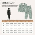 thumbnail image 4 of Logiee Retro Rooster4 Print Womens Pajamas Set,Long Sleeve Sleepwear,Button Down Lounge Set 2 Pieces,Soft Nightwear Pjs Set-X-Large, 4 of 7