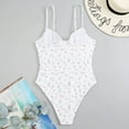 thumbnail image 4 of Rigardu one piece swimsuit women Women's Floral Underwire Chest Pad Sling Low Cut Jumpsuit Swimsuit womens one piece swimsuits B + M, 4 of 4